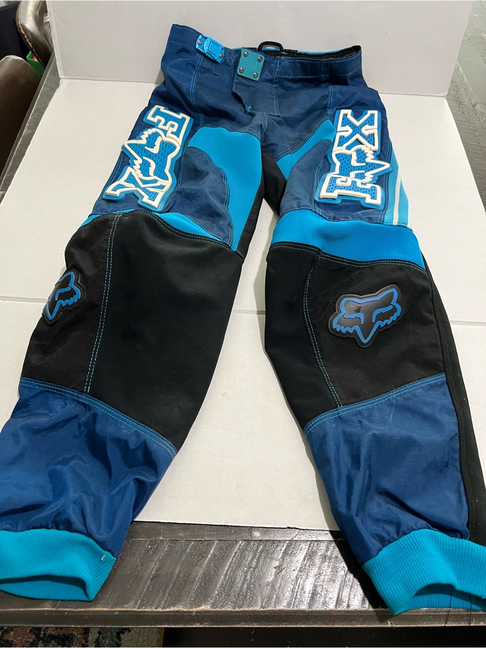 vintage blue and black Fox Racing 360 motocross pants Size 28